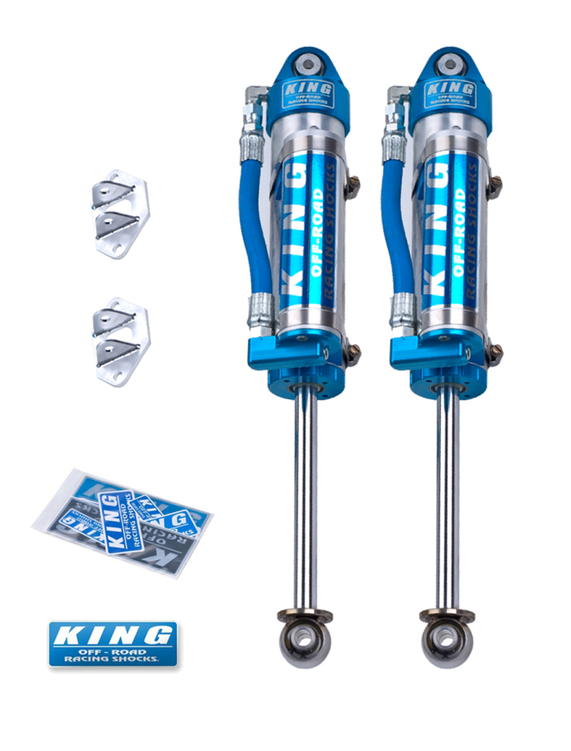 Jeep Wrangler TJ Suspension Shock Kit - Rear - King Shocks - 2.5 Dia Piggy Hose Reservoir - `97-`06 Jeep Wrangler TJ Suspension Shock Kit - Rear - King Shocks - 2.5 Dia Piggy Hose Reservoir - `97-`06